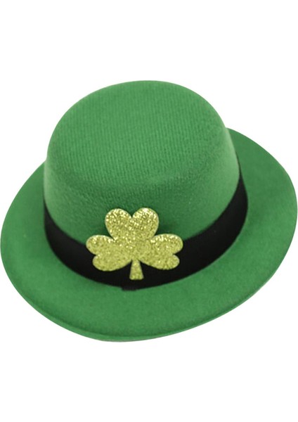 Şapka Şekilli Saç Klibi St 'S Gün Barrettes Saç Aksesuarları Kız Shamrock Koyu Yeşil (Yurt Dışından) fiyatları