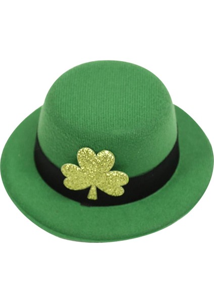 Şapka Şekilli Saç Klibi St 'S Gün Barrettes Saç Aksesuarları Kız Shamrock Koyu Yeşil (Yurt Dışından) fırsatları