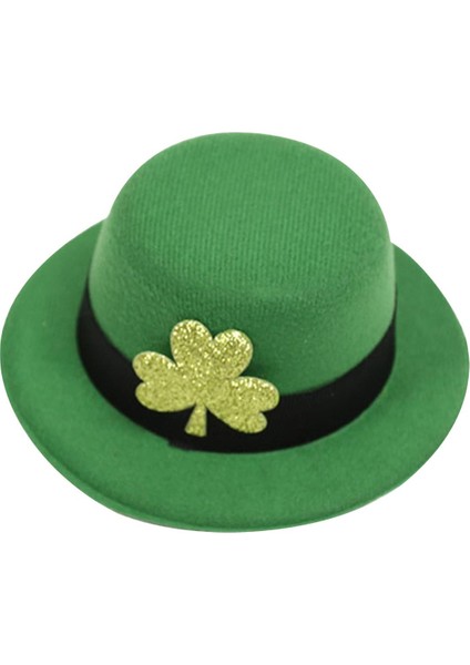 Şapka Şekilli Saç Klibi St 'S Gün Barrettes Saç Aksesuarları Kız Shamrock Koyu Yeşil (Yurt Dışından) indirimleri