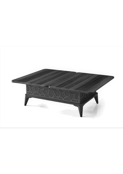 1315 Akıllı Sehpa Sihirli Sehpa Açılır Orta Sehpa Büyüyen Sehpa 82 x 50 cmSTAR Siyah Mermer modelleri