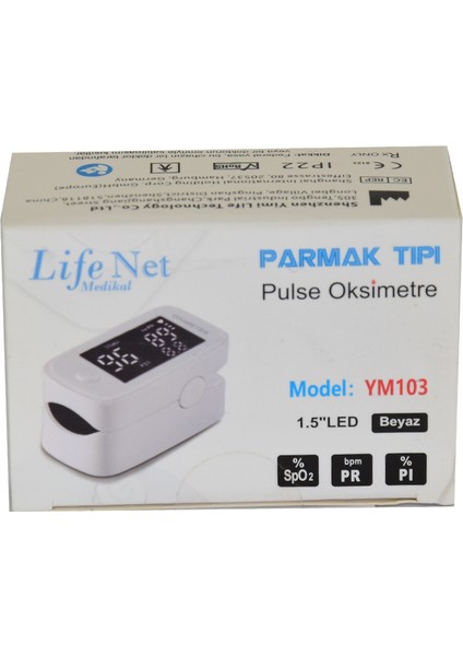 Dijital Pulse Oksimetre Parmaktan Nabız Ölçer Taşınabilir Oximeter YM103