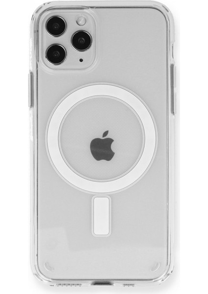 iPhone 12 Pro Max Magsafe Kablosuz Sarj Uyumlu Şeffaf Kılıf