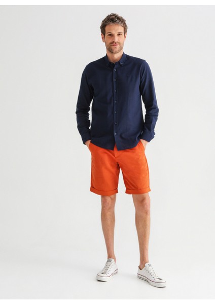 Düşük Bel Basic Kiremit Erkek Bermuda Şort FORBES fiyatları