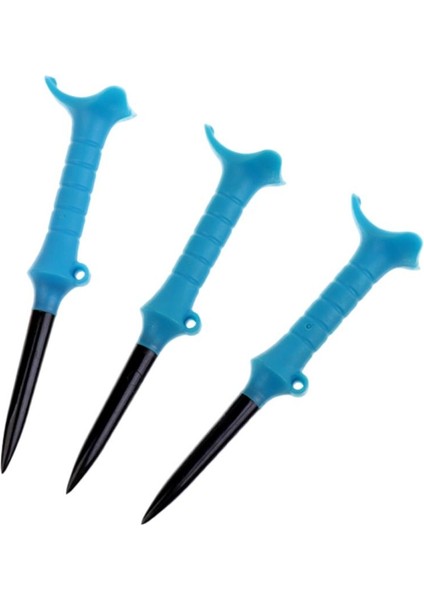 3 Adet Yönlendirilmiş Fonksiyonlu Golfçü Aracı Rastgele Renk ile Lastik Golf Tees (Yurt Dışından)