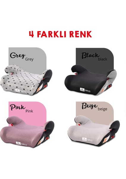 Sirius Fix Isofix Yükseltici – Grey Crowns indirimleri