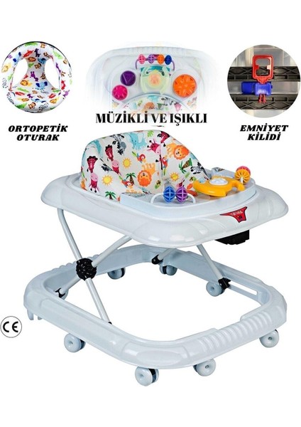 Actıveshop Müzikli Işıklı Yürüteç 10 Ayak Örümcek Modeli