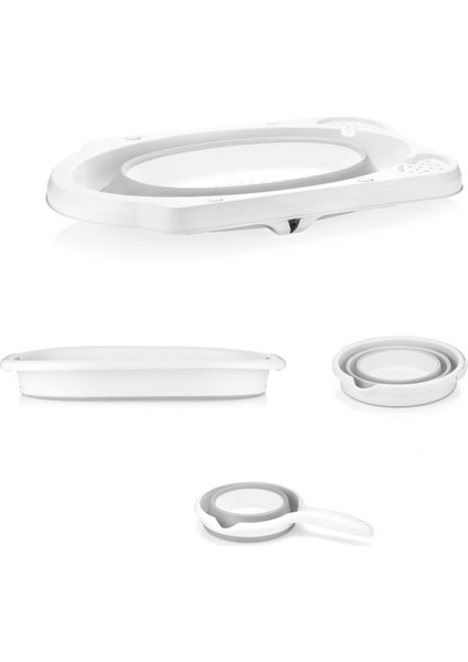 Coolbaby Hobbylife Katlanabilir Küvet 4 In 1 Set - Koyu Gri