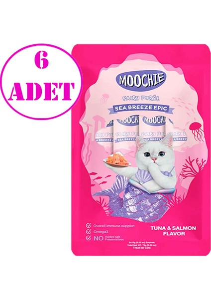 Sıvı Kedi Ödülü Ton Somon 5X15 gr 6 Ad