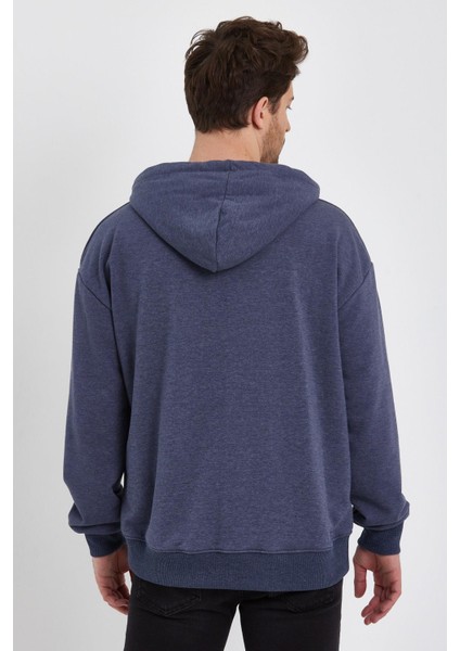 Baskılı Kapüşonlu Sweatshirt (E22-757A-04)
