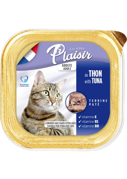 Tuna Pate Adult Cat Ton Balıklı Yaş Yetişkin Kedi Maması 100Gr