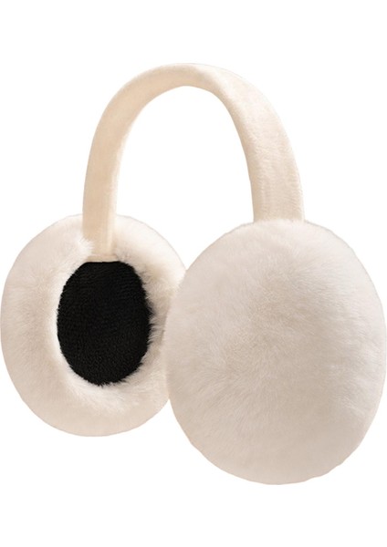 2x Bulanik Kiş Kişli Kulak Isitici Unisex Ear Muffs Ear Kullanim Yüküm Earmuffs Beyaz Gri (Yurt Dişindan)