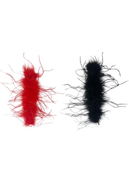 2pcs Tokat Bilezik Tokası Peluş Peluş Tüy Patlama Saç Bandı Parti Doğum Günü Stil Için (Yurt Dışından)