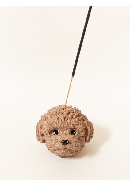 Poodle Köpek Figürü Çubuk Tütsülük