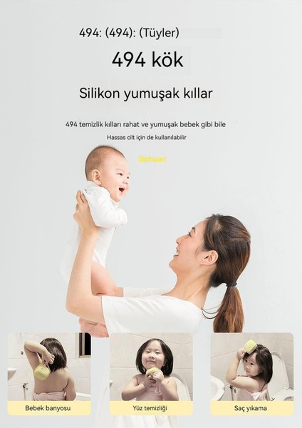 Çok Fonksiyonlu Bebek Yetişkin Evcil Hayvan Silikon Banyo Fırçası (Yurt Dışından) indirimleri