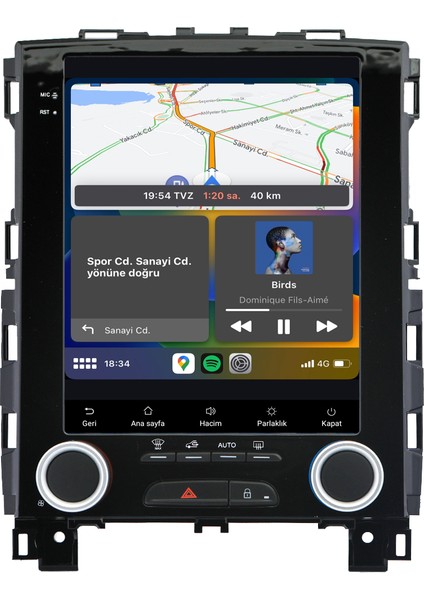 Renault Megane 4 Android 14 Multimedya - 2 GB Ram - 32 GB Hafıza - Carplay CRV-4453XT