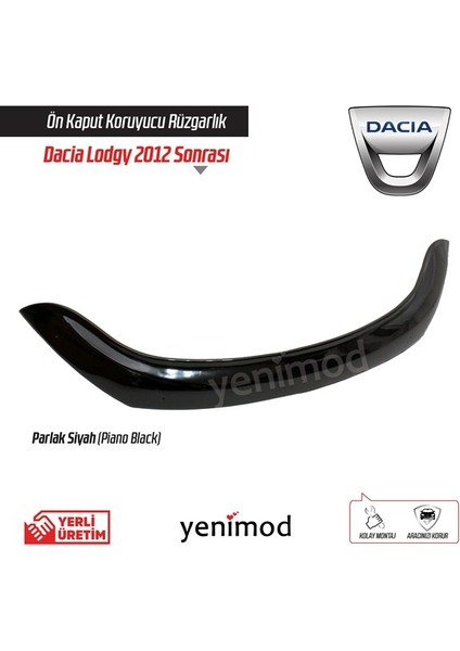 Itibar Dacia Lodgy Kaput Rüzgarlığı 2012 Sonrası Kaput Koruyucu modelleri