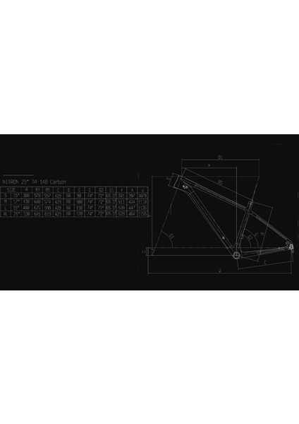 Nitron 9.4 29 Jant 48 Cm(L) Xt/deore 1X12-V Hd Celeste-Siyah Karbon Dağ Bisikleti