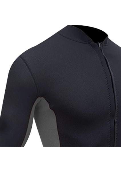 Erkekler Şnorkel Yüzme Gri Için Ceket Ön Kollu Wetsuit Ön Kol (Yurt Dışından)