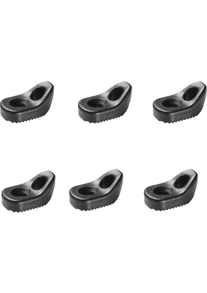 6pcs Siyah Kayak D Tek Köz Ikiz Tavası Döngü Deskesi Takma Tavşama Kiti (Yurt Dışından)