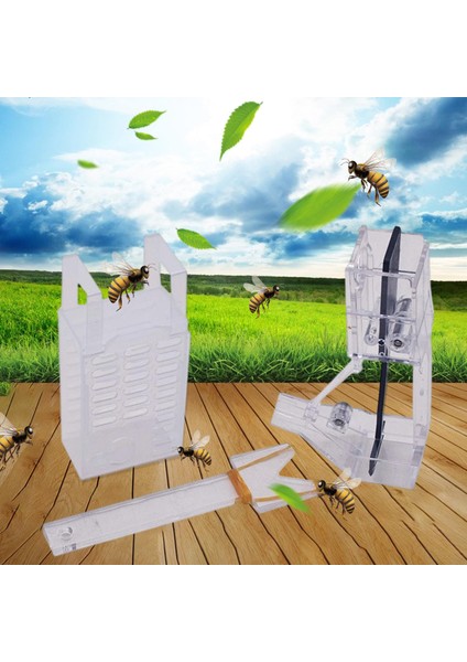 3'lü Kraliçe Arı Kafes Arı Catcher Arıcı Dış Mekan Için Yetiştirici Araçları (Yurt Dışından) modelleri