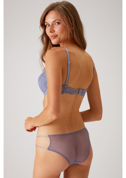 Lavanta 4820 Lyon Dantel ve Ip Detaylı Ekstra Push Up Dolgulu Fantezi Sütyen Takımı/iç Çamaşır Takım modelleri