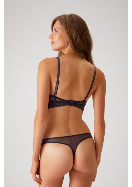 Blueberry 4830 Milan Push Up Dantelli Balconette Sütyen ve Tanga / Fantezi Iç Çamaşır Takımı modelleri