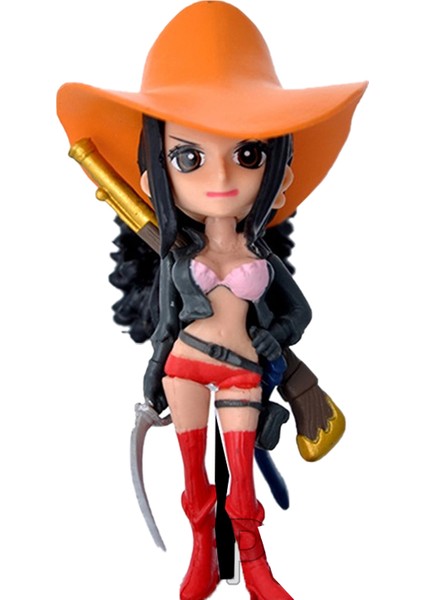 One Piece Anime Manga Aksiyon Figür Karakterleri 7 cm - Nico Robin 10 Adet Sticker Armağanlı