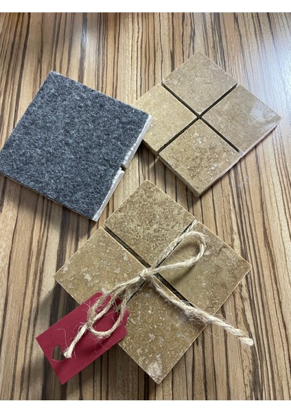 Chocolate Traverten Bardak Altlığı