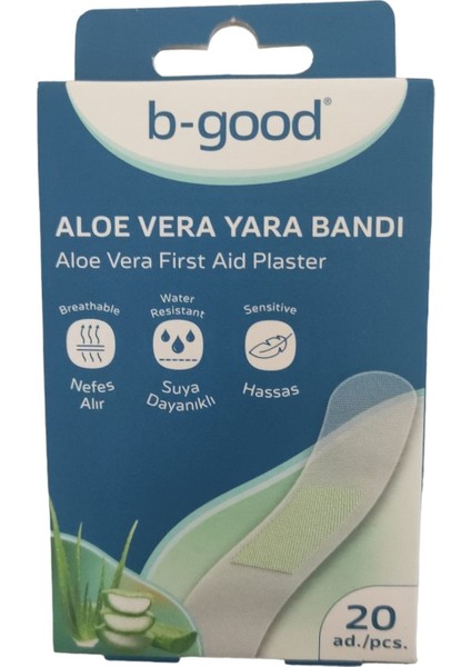 B-Good Aloe Vera Yara Bandı 20 Adet Suya Dayanıklı