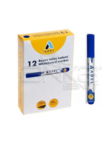 Beyaz Tahta Kalemi 12LI Mavi