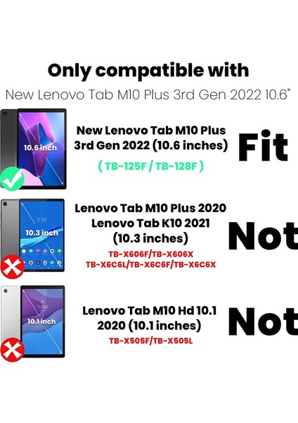 MTK Moveteck Lenova M10 Plus 10.6inç 3.jenarasyon(3.nesil)  Uyumlu Kılıf Karakterli Tutmalı Silikon Tablet Kılıfı Ibuy Like Parmaklı Çocuk Eğlenceli TB125FU