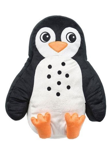 Peluş Oyuncak Penguen 40X32 cm Meridyendukkan Yumuşak Oyuncak Siyah-Beyaz Sevimli Peluş