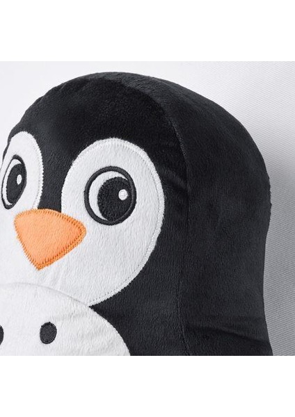 Peluş Oyuncak Penguen 40X32 cm Meridyendukkan Yumuşak Oyuncak Siyah-Beyaz Sevimli Peluş