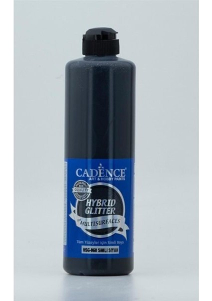 Hybrid Multisurface Simli Akrilik Boya 500ML - HSG-060 Siyah