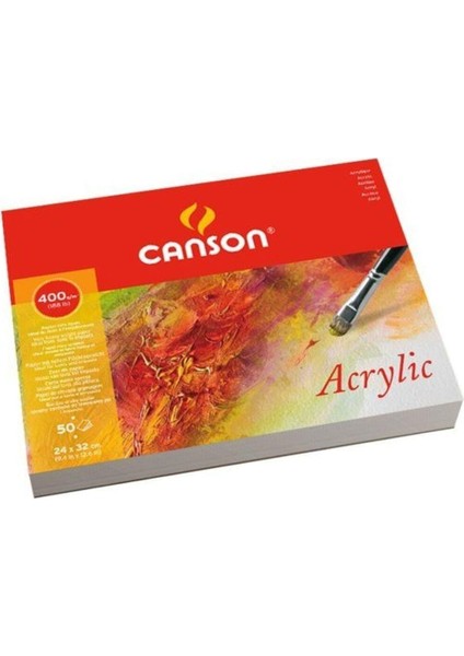 Akrilik Blok 400 gr 24X32 cm 50 Sayfa Üstten Yapışkanlı