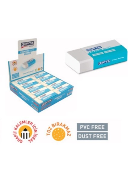 Silgi Premium Pvc-Dust Free Beyaz (30 Lu Paket) K2542