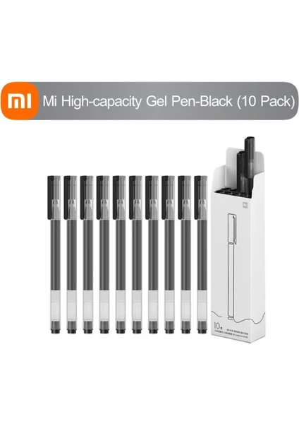 Mi High-Capacity Jel Kalem Siyah (10'lu Paket) Mi Jel