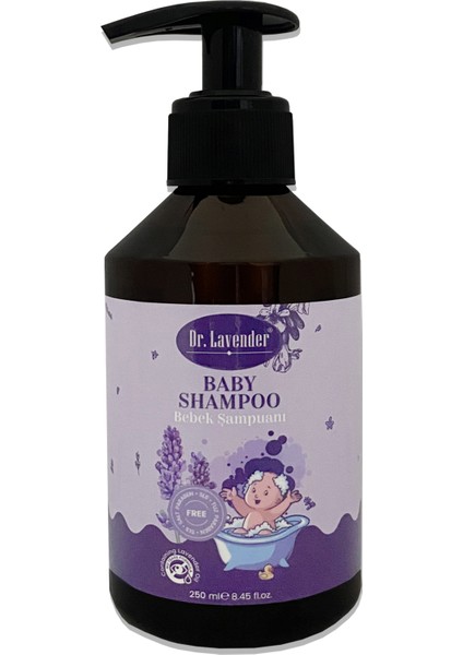 Lavanta Yağlı Bebek Şampuanı 250 ml Katkısız Saf Rahatlatıcı Lavanta Yağlı Bebek Şampuanı