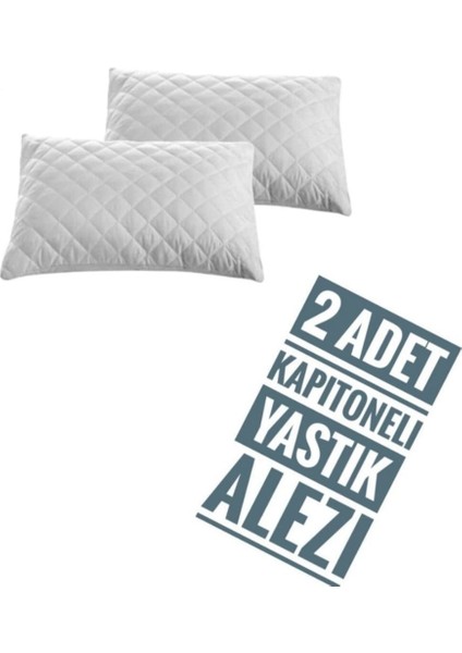 YASTIK ALEZİ YASTIK KORUYUCU 100 % SIVI GEÇİRMEZ FERMUARLI MAKINADA YIKANİLABİLİNİR 100% PAMUKLU KAPITONELİ