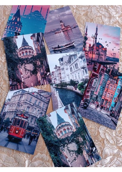 Istanbul Temalı Vintage Scrapbook Seti Ajanda Planlayıcı Bullet Journal Için Uygundur