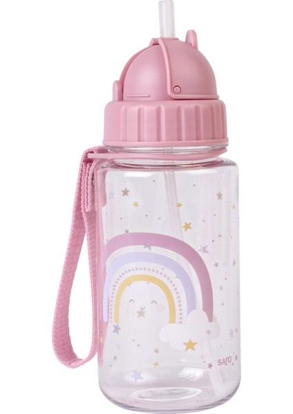 Askılı Pipetli Matara 450ML Rainbow