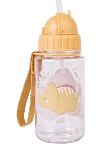 Askılı Pipetli Matara 450ML Happy Dino