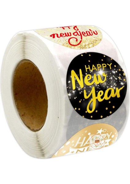 500X Mutlu Yıllar Çıkartmaları (Yurt Dışından)