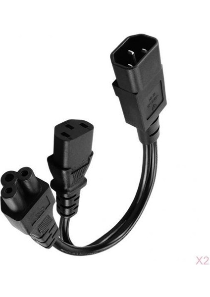 2pcs Iec C14 Ila C13+ Y Ayırıcı Adaptörü (Yurt Dışından)