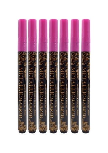 Mühür Mumu Kontürü Rötüş Boya Kalemi Metalik 12 Renk Seçeneği Pembe fiyatları