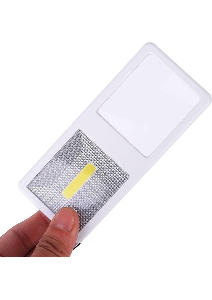 Büyüteç El Feneri 3x Büyütme 7 LED Işık Taşınabilir Dikdörtgen Beyaz fiyatları