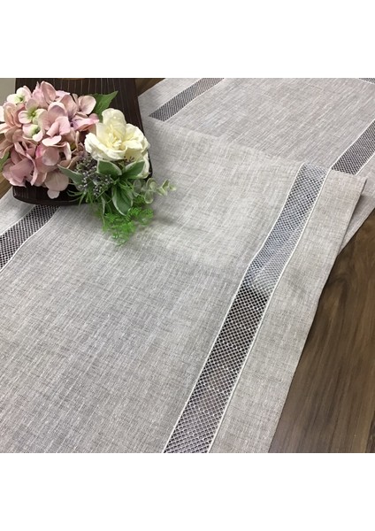 Oya Home Füme Petek Kolber Detaylı RANIR-45*150CM