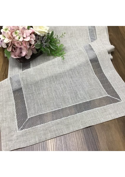 Oya Home Füme Petek Kolber Detaylı RANIR-45*150CM