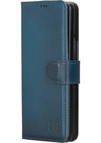 Samsung Galaxy Z Fold4 Uyumlu Deri Cüzdanlı Kılıf BRN4EF