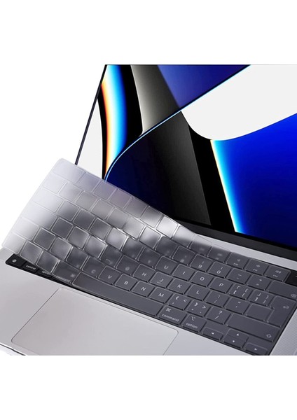 Macbook Pro 14 Inç 2023 A2779 M2 Max Pro Işlemcili Türkçe Q Silikon Klavye Koruyucu